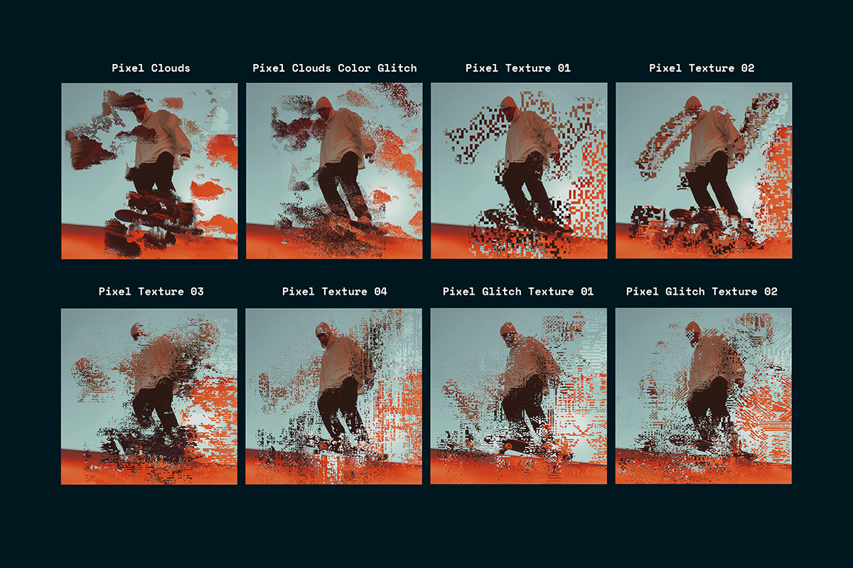 Glitch and Pixel Brushes, a Brush Add-On by Tomasz Ostrowski Design (Photo 8 of 15)
