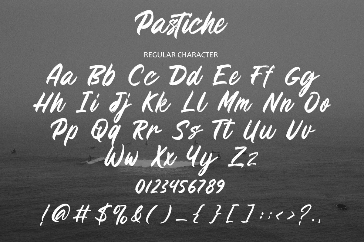 Pastiche – Handwritten Brush Font, a Handwritten Font by MERCI STUDIO (Photo 8 of 8)