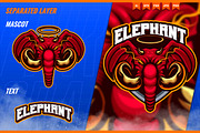 Elephant Angel - Mascot Esport Logo, a Branding & Logo Template by FNR Graphics (Thumbnail 3 of 5)