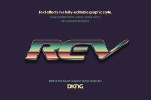 REV - Editable Graphic Style, a Layer Style Add-On by DKNG Studios