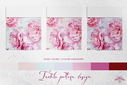 Sherbet | Watercolor roses patterns, a Pattern Graphic by Tanya Vollar (Thumbnail 2 of 11)