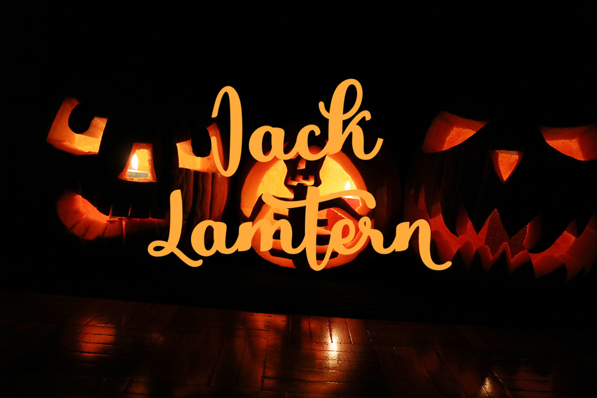 Jack Lady Halloween Font, a Script Font by Bosstype Studio (Photo 8 of 8)