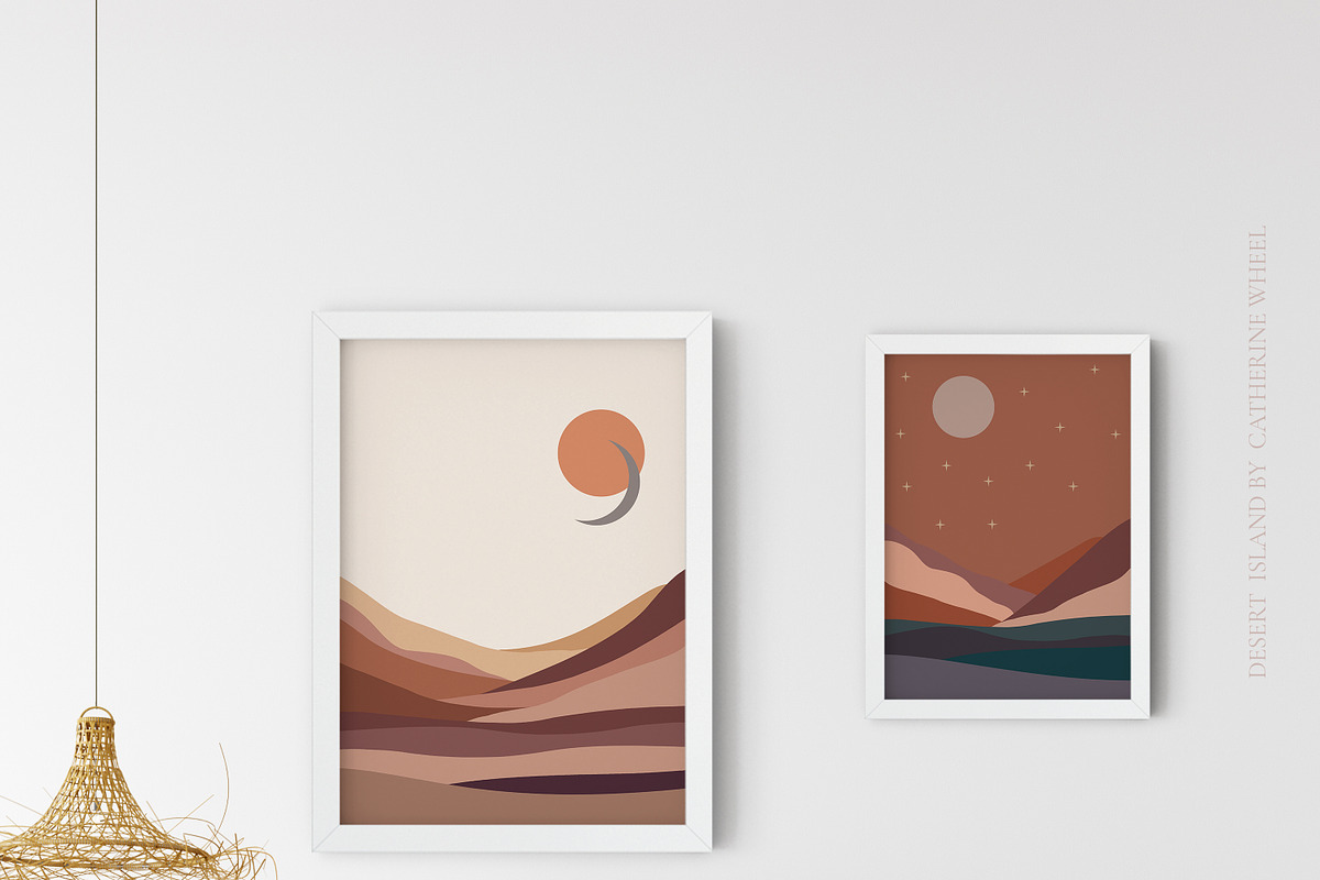 Desert Island Watercolor Boho, an Illustration by Catherine Wheel (Photo 3 of 18)