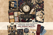 The Last Hour Vintage New Year Kit, a Seasonal Illustration by ThatsDesignArt (Thumbnail 1 of 19)