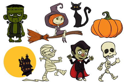 Halloween Set (Vector)