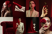 RED luxury aesthetic stock photos, a Beauty & Fashion Photo by My Template Studio (Thumbnail 7 of 12)