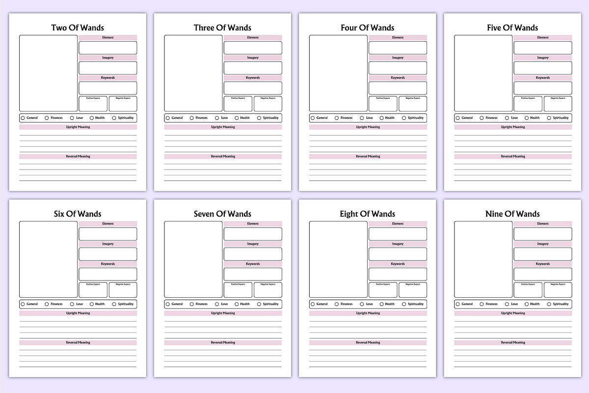2025 Tarot Journal Canva Template, a Stationery Template by Mustafiz (Photo 6 of 8)