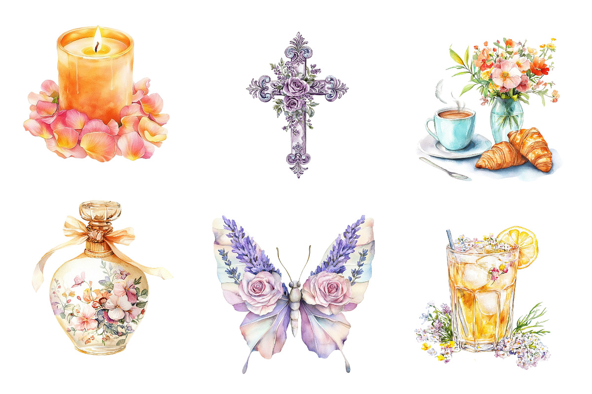 Floral Mothers Day Clipart, an Illustration by CreationArt (Photo 3 of 5)