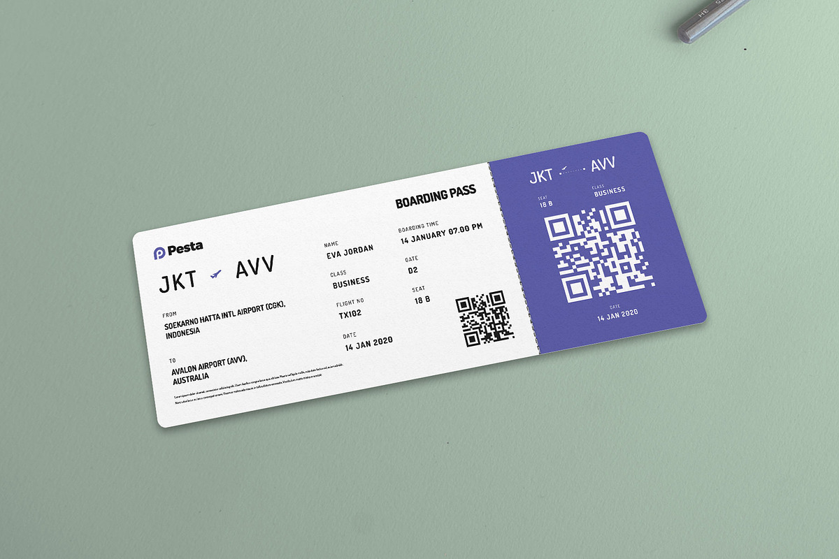 Boarding Pass - Pesta 1, a Templates & Theme by Themes Awesome (Photo 4 of 5)