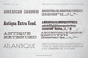 40 Archive Fonts Collection