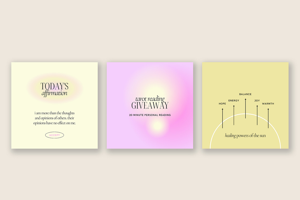Sherbet Instagram Templates, a Social Media Template by denofdreamers (Photo 5 of 6)
