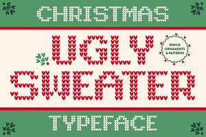 Ugly Sweater Christmas Font Bundle