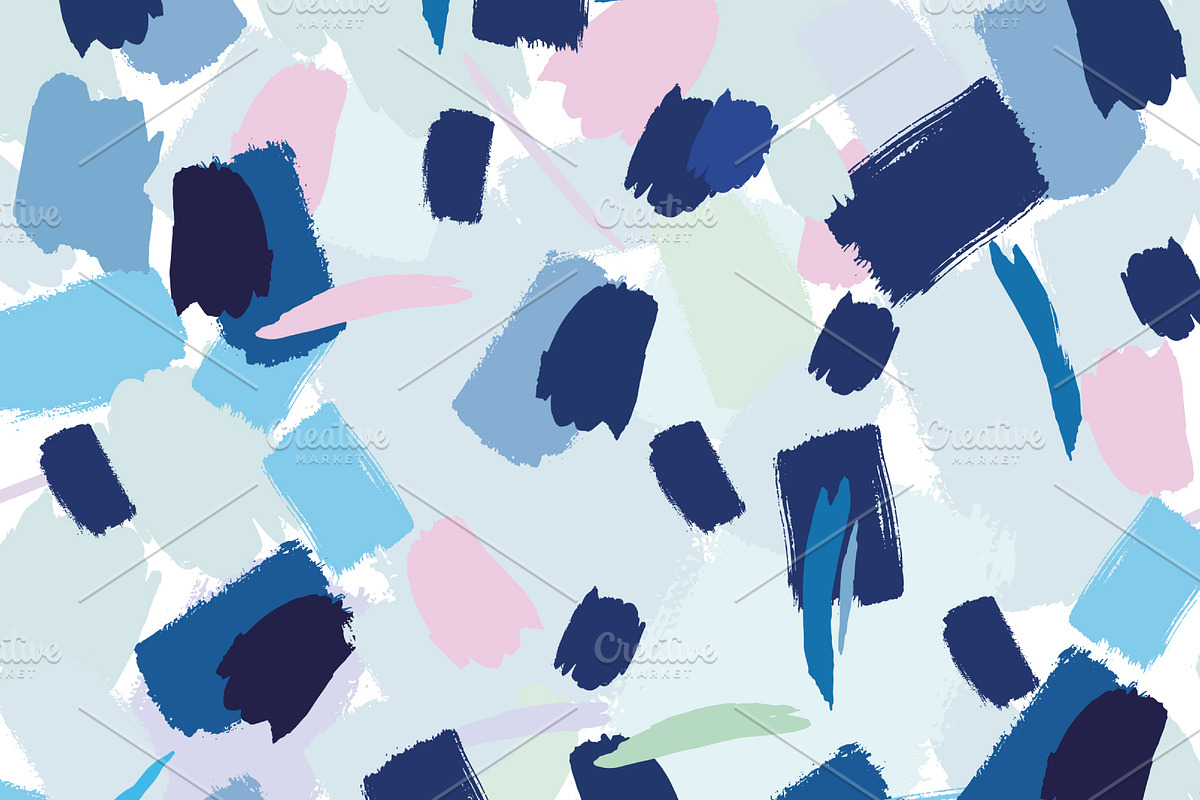 Seamless pattern with brush, a Pattern Graphic by Olgaart (Photo 2 of 4)
