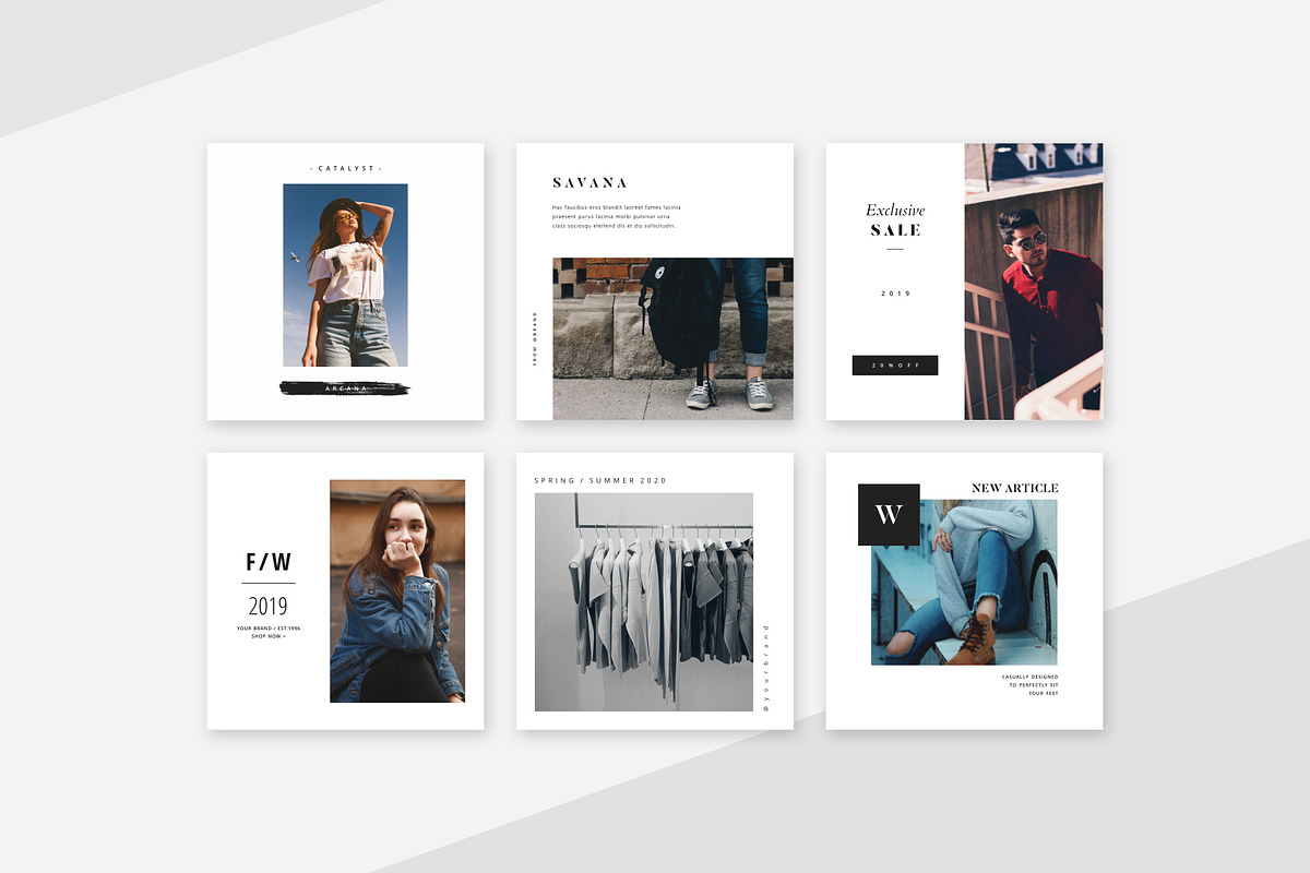 Clean Instagram Pack PS & Canva, a Social Media Template by Studio Siv (Photo 4 of 6)