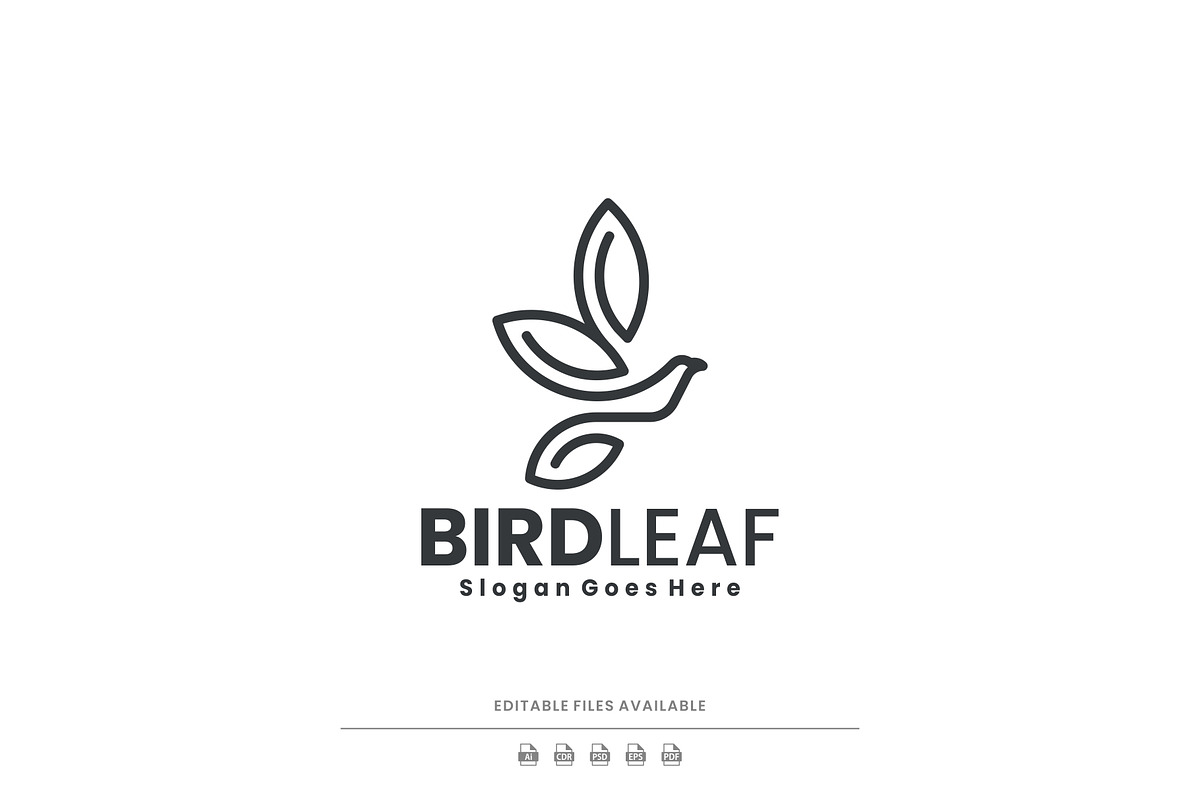 Minimalist Bird Leaf Logo Design, a Branding & Logo Template by Artnivora.Std (Photo 1 of 5)