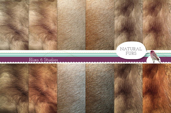 Natural Fur Digital Paper Collection preview 5
