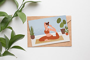 Woman doing morning yoga, a Sport Illustration by Good Studio (Thumbnail 4 of 4)
