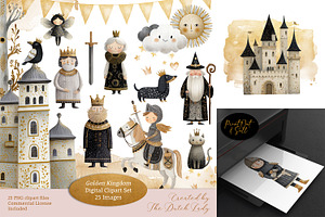Golden Kingdom Storybook Clipart