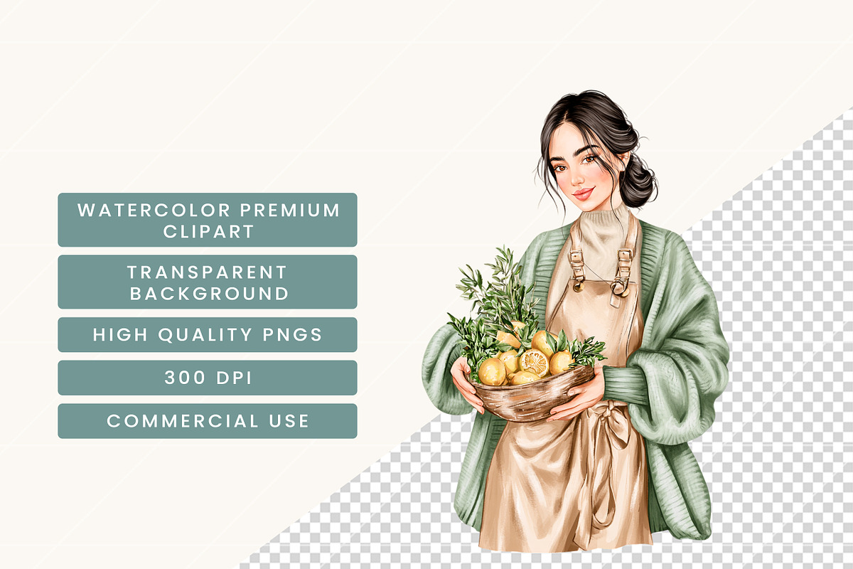 Watercolor Meal Prep Grocery, an Object Illustration by BusyDaydesign (Photo 7 of 9)
