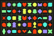Shapes Set 50 Pieces - Cute Emotion, an Object Graphic by line & plane (Thumbnail 3 of 8)