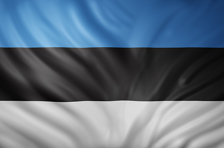 Estonia 3d flag, a Photo by De todo un poco