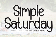 Simple Saturday | Script Font