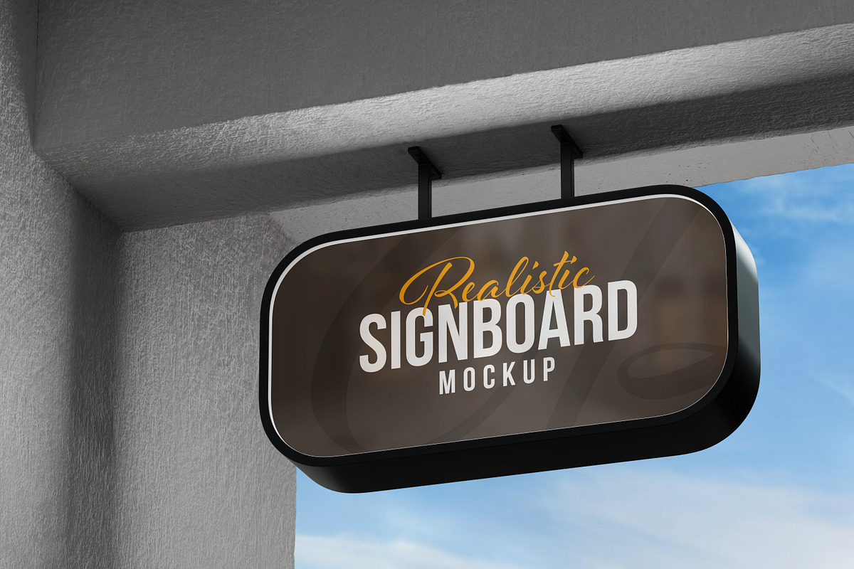 Realistic Signboard Mock-up, a Product Mockup by Propex (Photo 8 of 9)