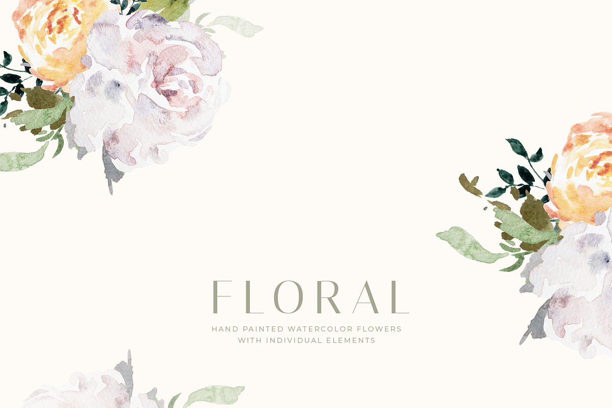 Watercolor Floral Background Pattern, a Decorative Illustration by WalaPalette (Photo 5 of 6)