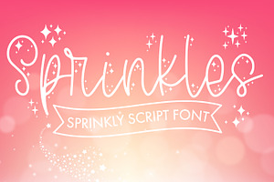 Sprinkles - Script Font With Doodles, a Handwritten Font by Freeling Design House