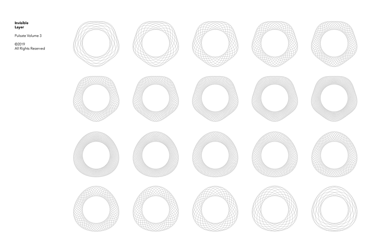 Pulsate Vol. 3 | 200 Vector Lines, an Object Graphic by invisiblelayer (Photo 2 of 5)