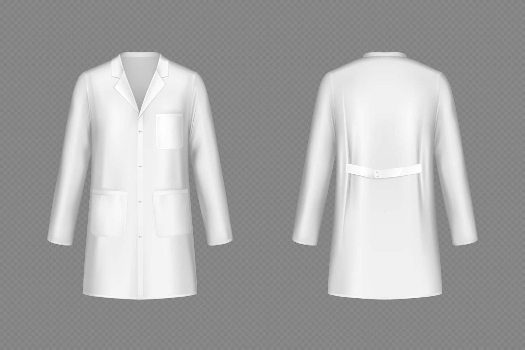 Vector white doctor coat, medical | Healthcare Illustrations ~ Creative ...