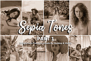 20 Lightroom Presets Sepia Tones p1, a Preset Add-On by PerfectStudioPresets (Thumbnail 1 of 10)