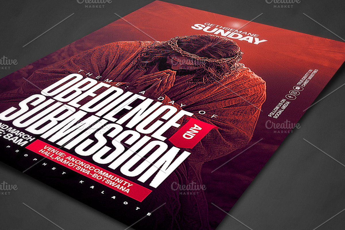 Church Flyer Design Psd, a Social Media Template by church flyer templates (Photo 3 of 4)