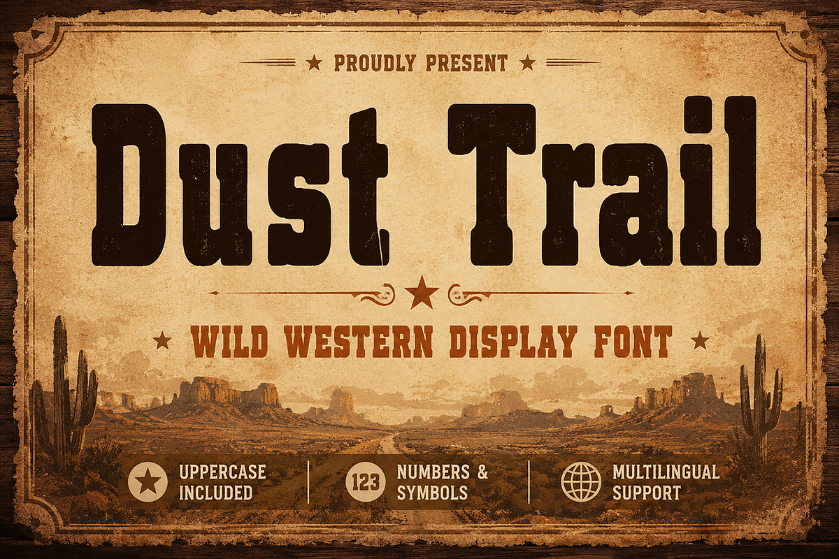 Dust Trail, a Slab Serif Font by Wow Magic (Photo 1 of 4)