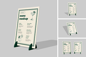 Menu Mockup, a Mockup by DxSLEX