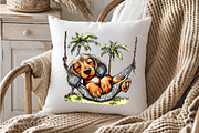 Summer Dachshund Dog PNG Clipart Set, a Seasonal Illustration by OK Design (Thumbnail 4 of 6)