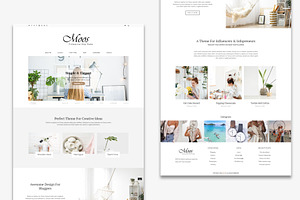 Moos Simple Elegant Blogging Theme