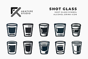 Shot Glass Icon Vector, an Icon by Akatype Studio (Thumbnail 1 of 3)