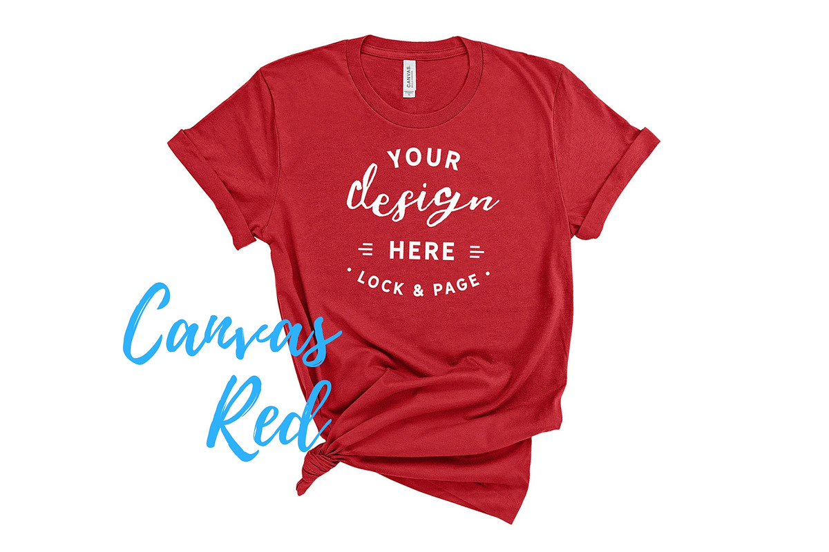 Bella Canvas TShirt Mockups On White, a Shirt Mockup by lock and page (Photo 46 of 92)
