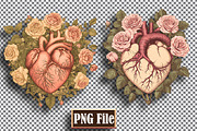Floral Heart Clipart Bundle Png, an Object Graphic by protabsorkar11 (Thumbnail 2 of 9)