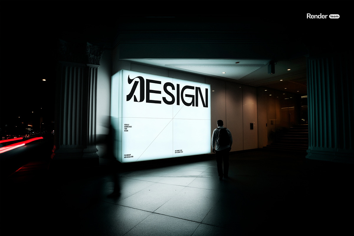 Digital Screen Advertising Mockup, an Advertising Mockup by Renderteam (Photo 9 of 12)