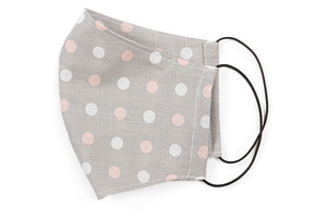 Fabric handmade reusable masks featuring coronavirus, mask, and reusable