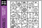 Fruits Doodle Font, a Handwritten Font by Zip-A-Dee-Doo-Dah Designs (Thumbnail 2 of 2)