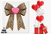 Coquette leopard valentines bow PNG, an Illustration by Daily.Designs (Thumbnail 2 of 5)