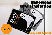 Modern Halloween Card / Invitation, a Card Template by AestheticArchitect (Thumbnail 1 of 4)