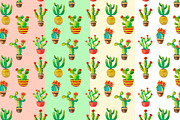 Cactus digital paper watercolor, a Pattern Graphic by AnastasiaWatercolor (Thumbnail 2 of 6)