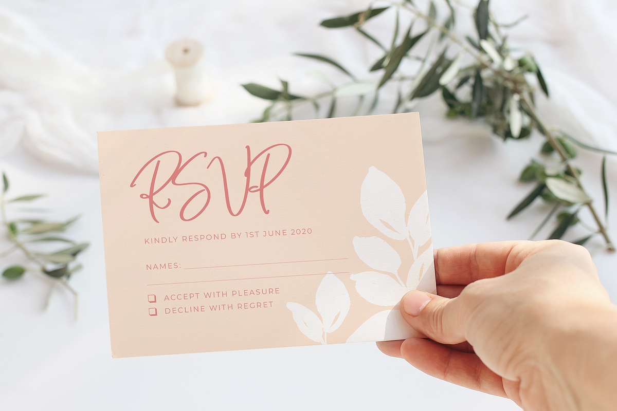 Blush Wedding Stationery Suite, an Invitation Template by R Whitehurst Design (Photo 7 of 10)