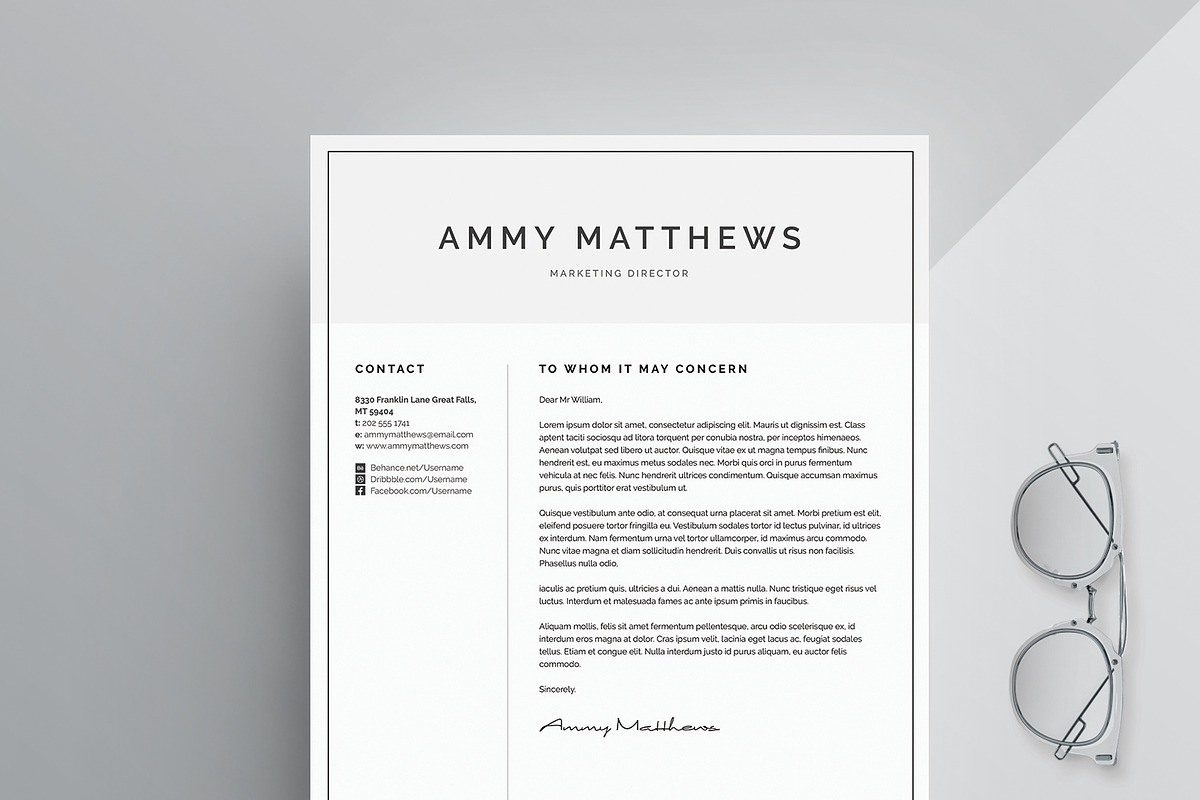 Word Resume & Cover Letter Template, a Resume Template by DemeDesign (Photo 2 of 4)