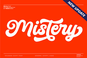 Mistery - Rounded Script Font, a Script Font by HRDR