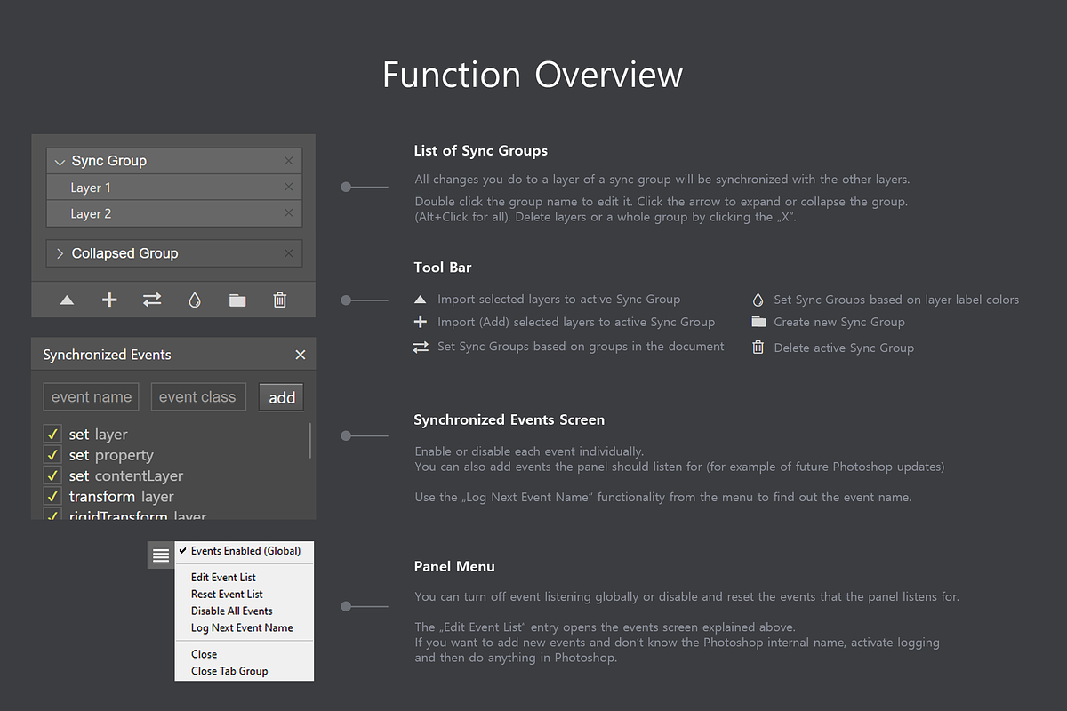 Sync Edit - Layer Synchronize Kit, a Plug-in Add-On by h3design (Photo 5 of 9)